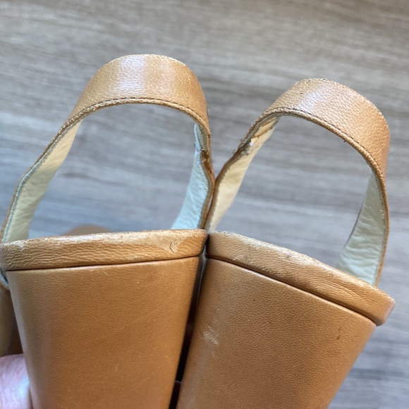 Prada sling back pointy shoes sandals size 35,5 rectangle heel - Picture 12 of 16